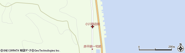 小川商店前周辺の地図