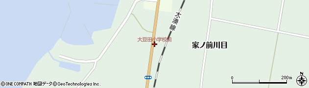 大豆田小学校前周辺の地図