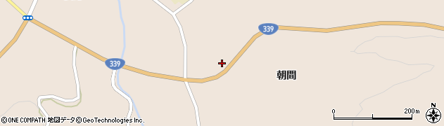 青森県中泊町（北津軽郡）小泊（朝間）周辺の地図