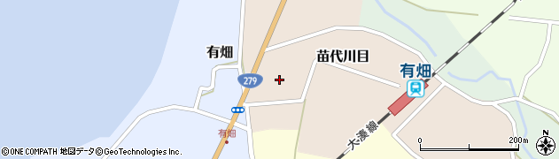 青森県横浜町（上北郡）苗代川目周辺の地図