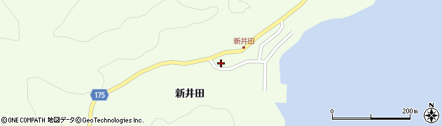 青森県むつ市脇野沢（新井田）周辺の地図