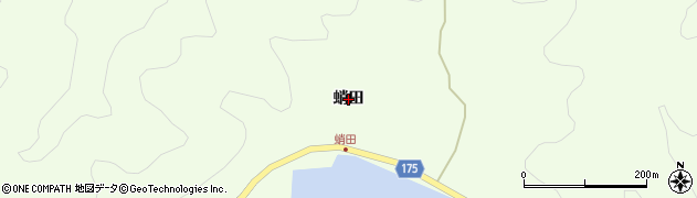 青森県むつ市脇野沢（蛸田）周辺の地図