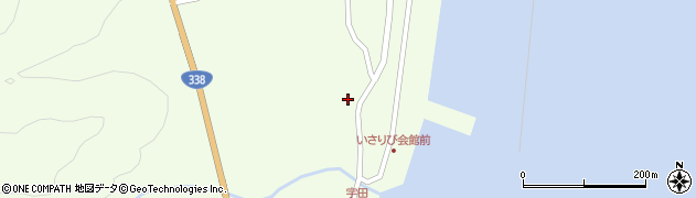 青森県東通村（下北郡）白糠（向流下）周辺の地図