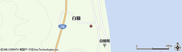 青森県東通村（下北郡）白糠（稲葉沢）周辺の地図