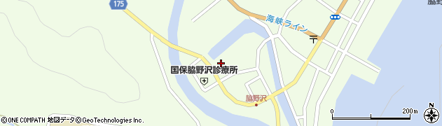 青森県むつ市脇野沢（渡向）周辺の地図
