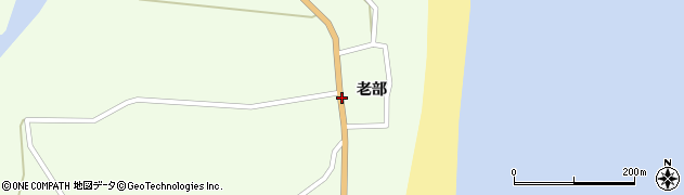 青森県東通村（下北郡）白糠（老部）周辺の地図
