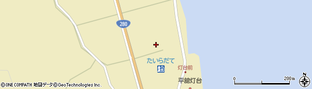 青森県東津軽郡外ヶ浜町平舘太郎右エ門沢周辺の地図