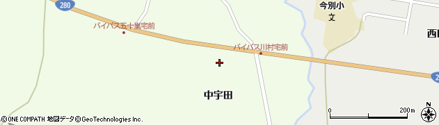 青森県今別町（東津軽郡）浜名（中宇田）周辺の地図