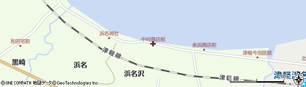 中村商店前周辺の地図