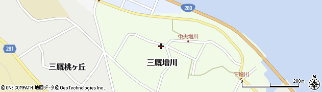 青森県外ヶ浜町（東津軽郡）三厩増川周辺の地図