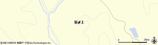青森県むつ市川内町（家ノ上）周辺の地図