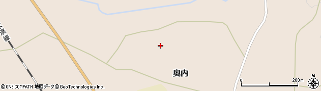 青森県むつ市奥内（曲久保）周辺の地図