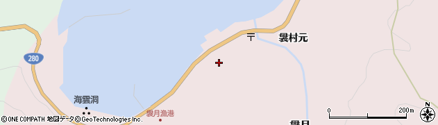 青森県今別町（東津軽郡）袰月（袰村元）周辺の地図
