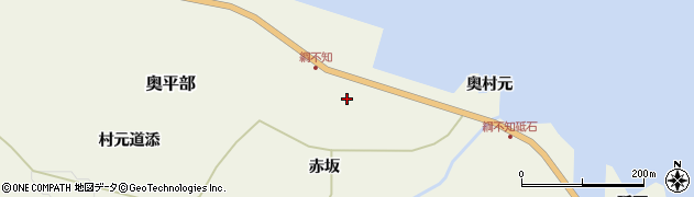 青森県今別町（東津軽郡）奥平部（奥村元）周辺の地図