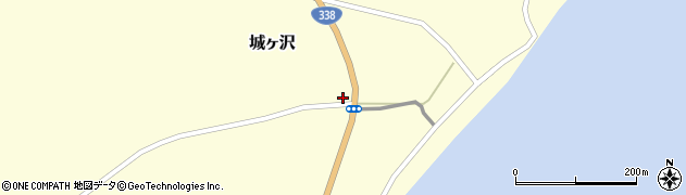 青森県むつ市城ヶ沢畑田表周辺の地図