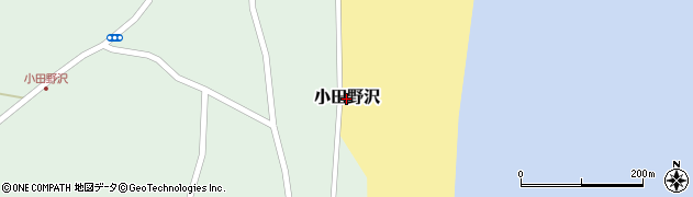 青森県東通村（下北郡）小田野沢周辺の地図