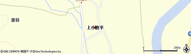 青森県むつ市川内町（上小倉平）周辺の地図