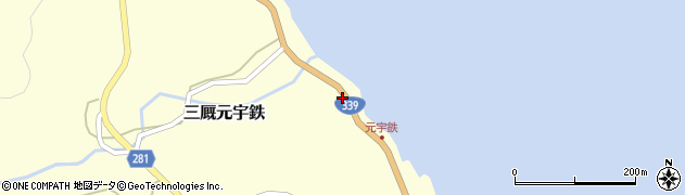 青森県東津軽郡外ヶ浜町三厩元宇鉄周辺の地図