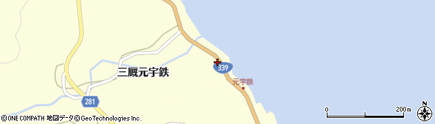 青森県外ヶ浜町（東津軽郡）三厩元宇鉄周辺の地図