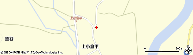 青森県むつ市川内町上小倉平205周辺の地図