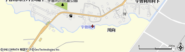 青森県むつ市大湊宇曽利川村80周辺の地図