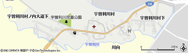 青森県むつ市大湊宇曽利川村周辺の地図
