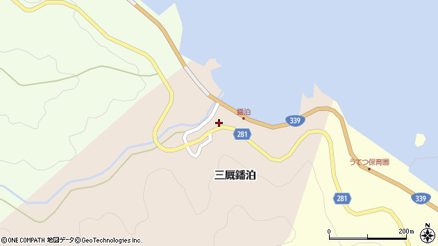 〒030-1721 青森県東津軽郡外ヶ浜町三厩鐇泊の地図