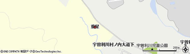 青森県むつ市城ヶ沢（重星）周辺の地図