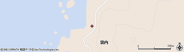 青森県北津軽郡中泊町小泊袰内周辺の地図