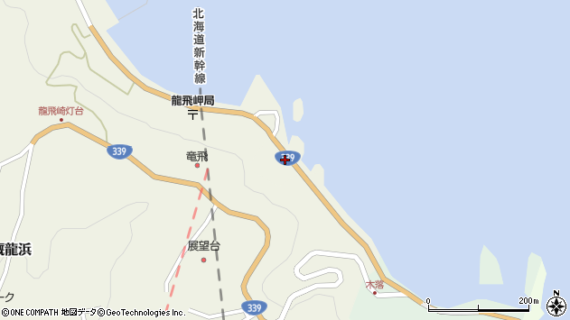 〒030-1711 青森県東津軽郡外ヶ浜町三厩龍浜の地図