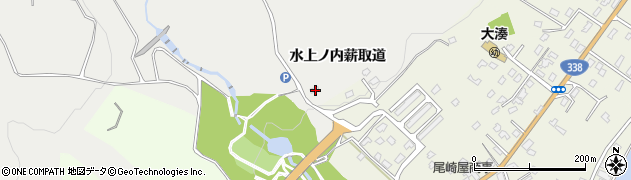 青森県むつ市大湊（水上ノ内薪取道）周辺の地図