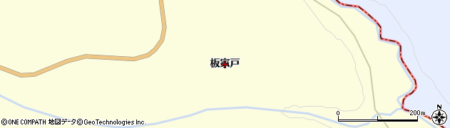 青森県むつ市川内町（板家戸）周辺の地図