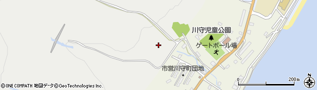 青森県むつ市大湊（西の平）周辺の地図