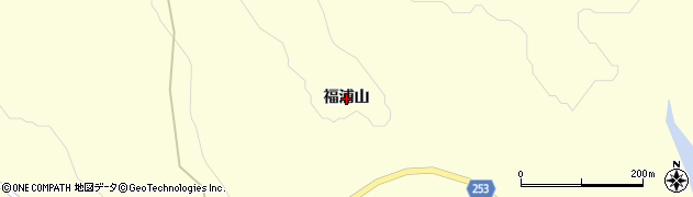 青森県むつ市川内町（福浦山）周辺の地図