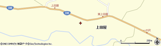 青森県東通村（下北郡）田屋（上田屋）周辺の地図
