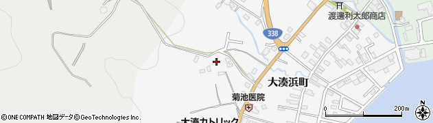 青森県むつ市大湊浜町周辺の地図