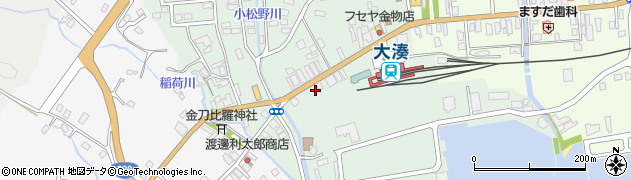 青森県むつ市大湊新町3周辺の地図
