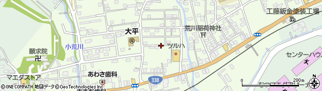 青森県むつ市大平町周辺の地図