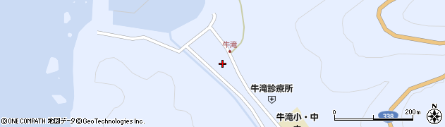 青森県佐井村（下北郡）長後（牛滝）周辺の地図