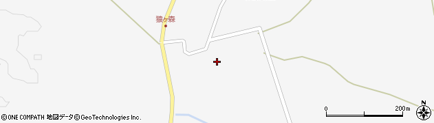 青森県東通村（下北郡）猿ケ森（村中）周辺の地図