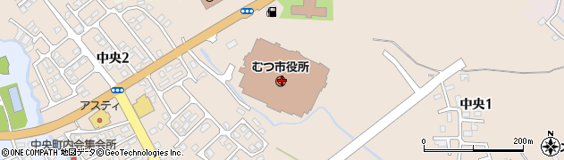 青森県むつ市周辺の地図