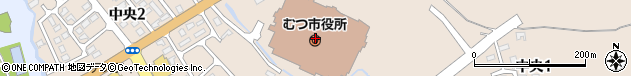 青森県むつ市周辺の地図