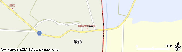 青森県むつ市田名部（上田）周辺の地図