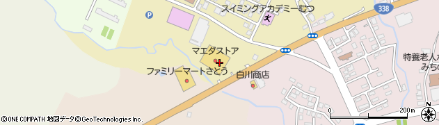 株式会社マエダ　マエダストアむつ中央店周辺の地図