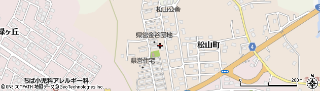 青森県むつ市松山町周辺の地図