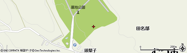 青森県むつ市田名部頭梨子周辺の地図