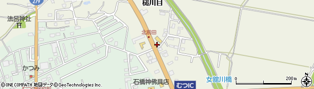 青森県むつ市田名部前田周辺の地図