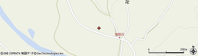 青森県下北郡東通村蒲野沢鹿橋道周辺の地図
