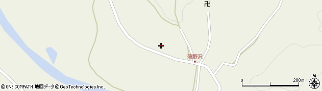 青森県東通村（下北郡）蒲野沢（鹿橋道）周辺の地図