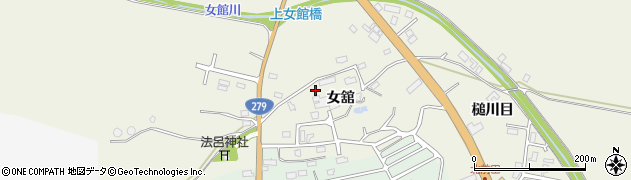 青森県むつ市田名部女舘34周辺の地図